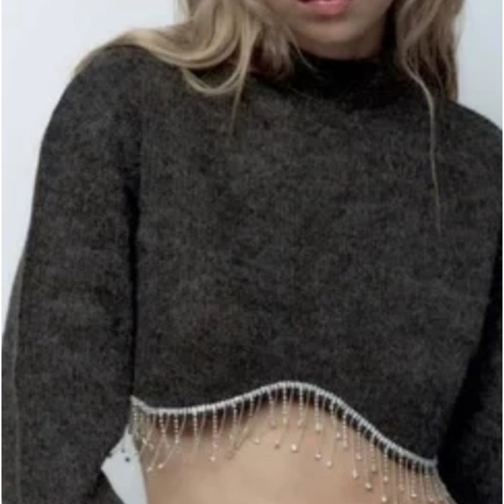 ZARA Crop Sweater Size Small
